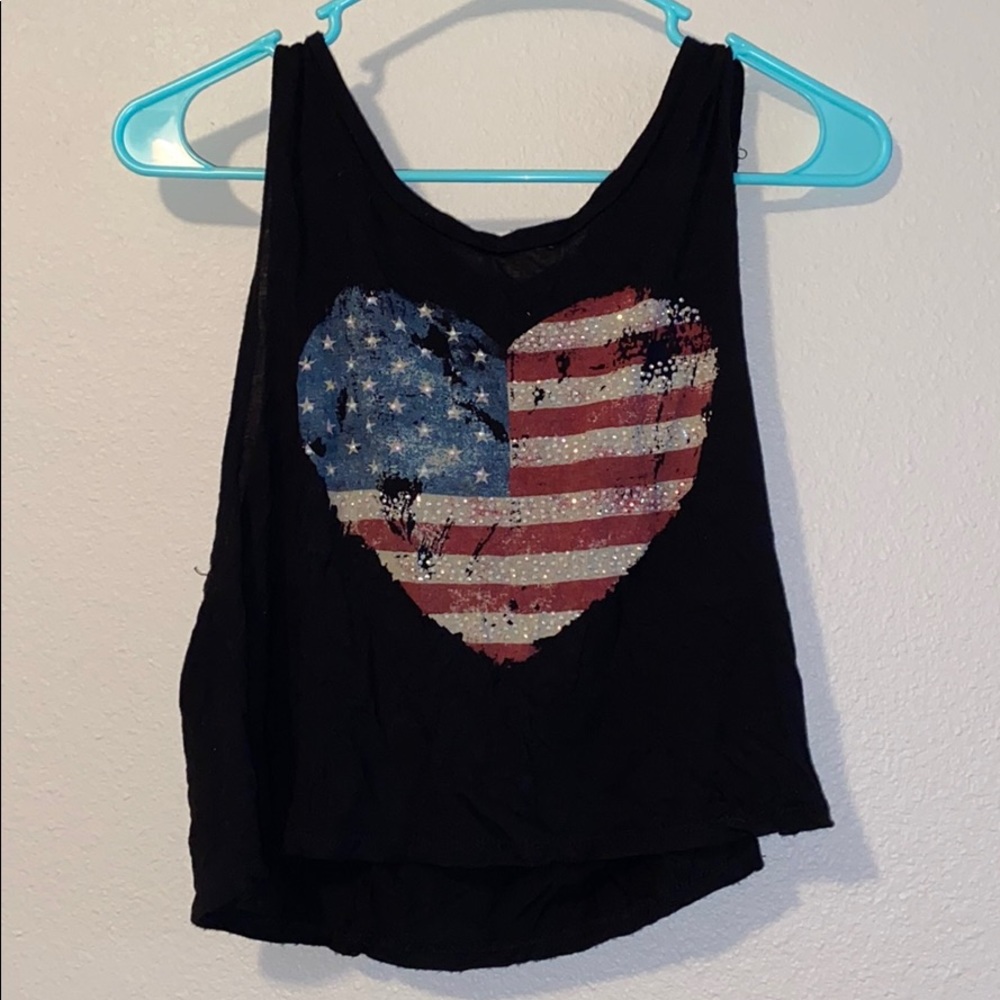Red, white, blue tank